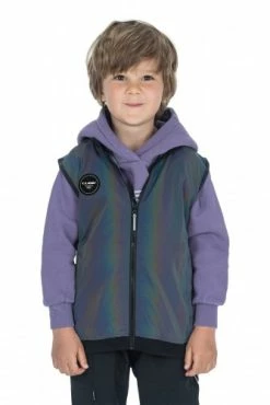 Cube Safety Rookie Kinder Fahrrad Windweste Rainbow Reflective Grau 2023