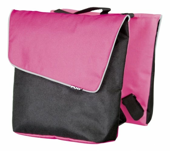 Puky DT 3 Kinder Fahrrad Gepäckträgertasche / Doppeltasche Pink/schwarz 3 Puky DT 3 Kinder Fahrrad Gepäckträgertasche / Doppeltasche Pink/schwarz