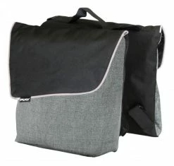 Puky DT 3 Kinder Fahrrad Gepäckträgertasche / Doppeltasche Grau/schwarz