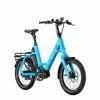 QIO Eins P-R Rohloff 20'' Pedelec E-Bike Compact Fahrrad Ice Blau 2023