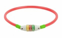 RFR Junior Fahrrad Zahlenschloss Kabelschloss Rot/grün