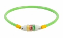 RFR Junior Fahrrad Zahlenschloss Kabelschloss Grün/gelb